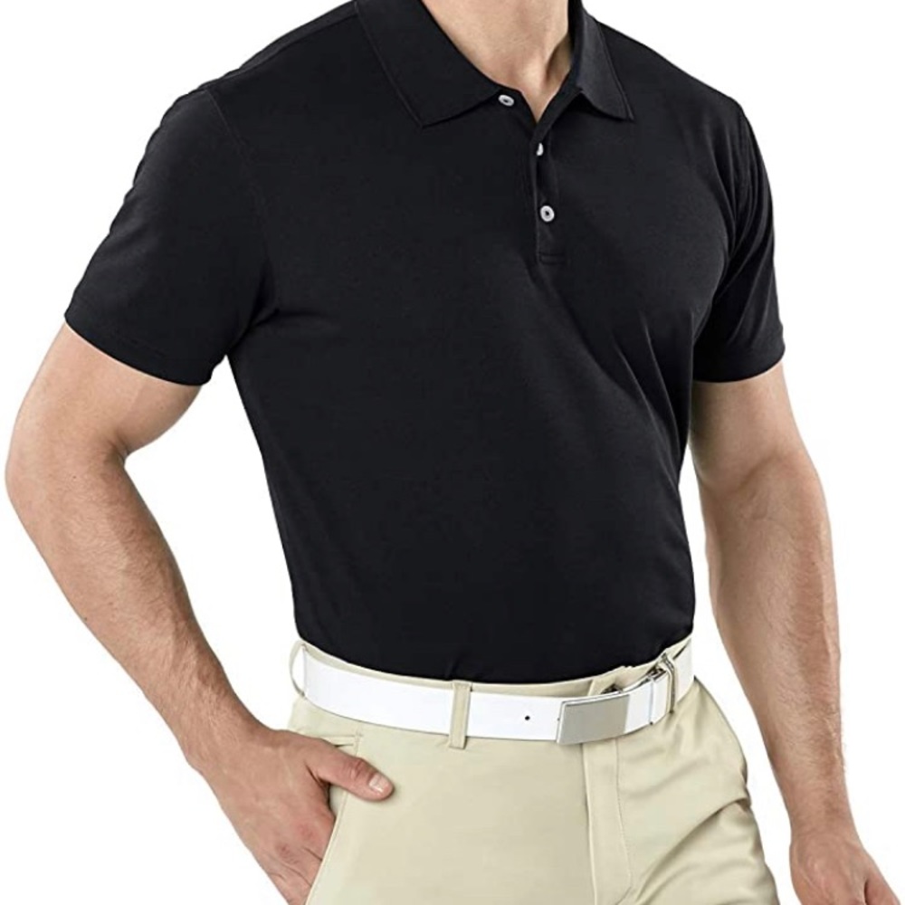 - TSLA Men's Short Sleeve Polo Shirt-New
